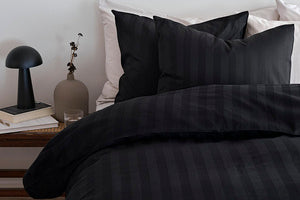 2-Dels Set Satin Svart