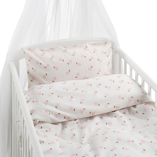 2-Dels Set Päron Spjälsäng Rosa