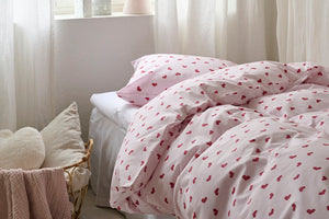 2-Dels Set Hjärtrud Rosa