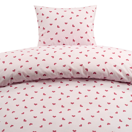 2-Dels Set Hjärtrud Rosa