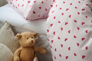 2-Dels Set Hjärtrud Rosa