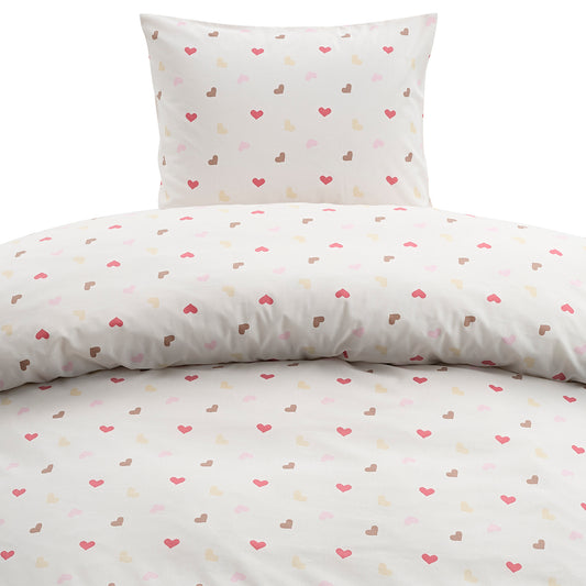 2-Dels Set Hjärtrud Beige