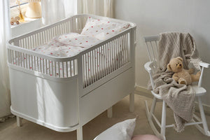 2-Dels Set Hjärtrud Spjälsäng Beige