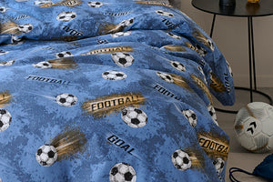 2-Dels Set Fotboll Blå