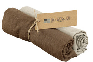Muslinwrap 70x70 Sand/Tobacco, 2 Pack