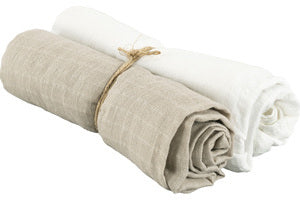 Muslinwrap 70x70 Sand, 2 Pack.