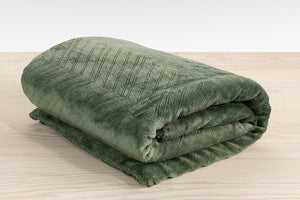 Pläd Sherpa 130x170 cm Grön