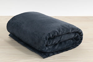 Pläd Sherpa 130x170 cm Marin