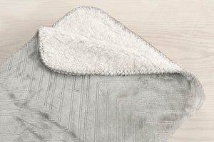 Pläd Sherpa 130x170 cm Grå